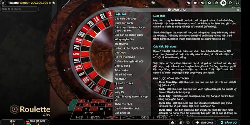 Hình thức cược ngoài bàn Roulette là gì?