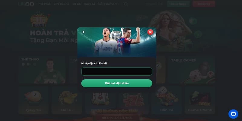Nếu người chơi quên mật khẩu đăng nhập Uk88 thì cần làm gì?
