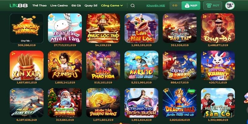 Nổ Hũ Uk88 có nhiều tiện ích vượt trội